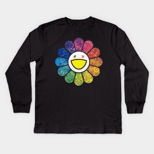 Smiling flower Kids Long Sleeve T-Shirt